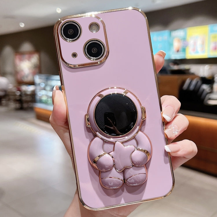 Embrace Stars Electroplating Astronaut Holder Phone Case, For iPhone SE 2022 / 7 / 8, For iPhone 13 Pro Max, For iPhone 13 Pro, For iPhone 13