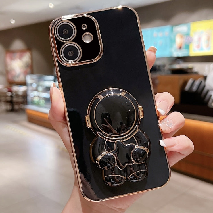 Embrace Stars Electroplating Astronaut Holder Phone Case, For iPhone X / XS, For iPhone XR, For iPhone XS Max, For iPhone 7 Plus / 8 Plus