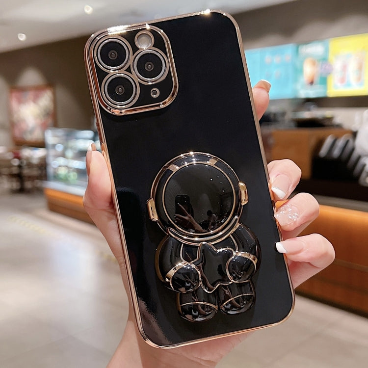 Embrace Stars Electroplating Astronaut Holder Phone Case, For iPhone X / XS, For iPhone XR, For iPhone XS Max, For iPhone 7 Plus / 8 Plus