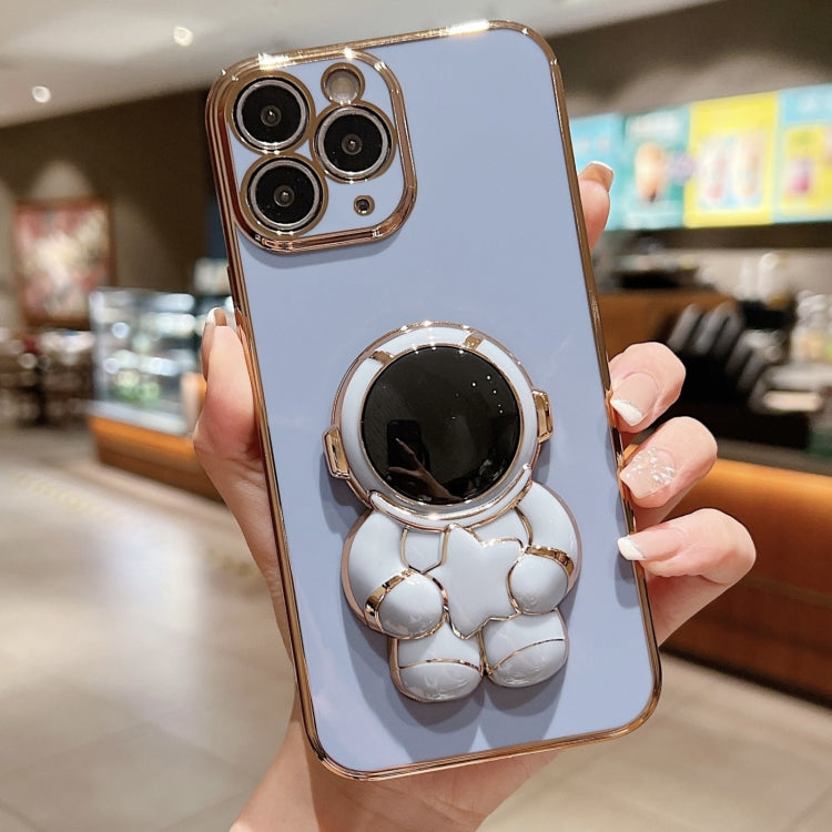 Embrace Stars Electroplating Astronaut Holder Phone Case, For iPhone X / XS, For iPhone XR, For iPhone XS Max, For iPhone 7 Plus / 8 Plus