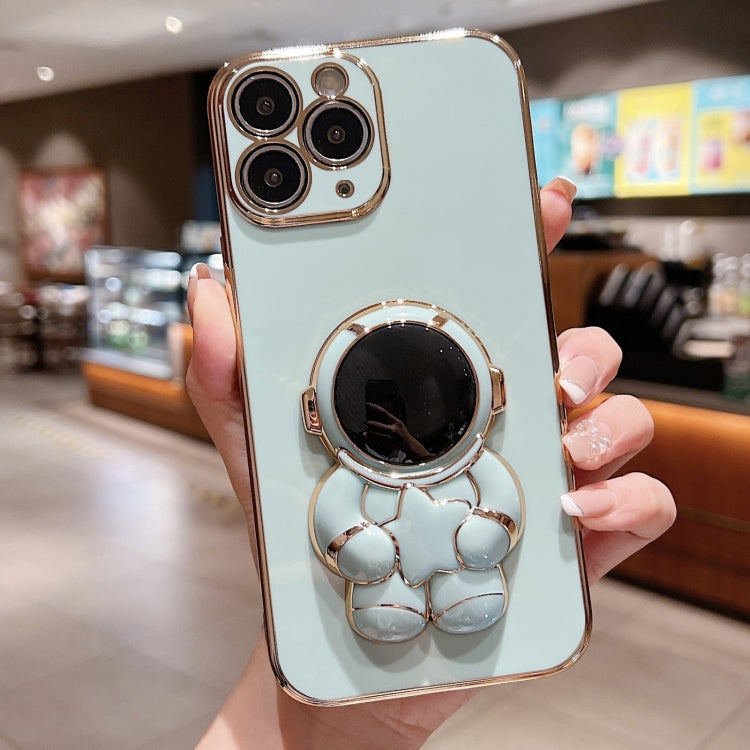 Embrace Stars Electroplating Astronaut Holder Phone Case, For iPhone X / XS, For iPhone XR, For iPhone XS Max, For iPhone 7 Plus / 8 Plus