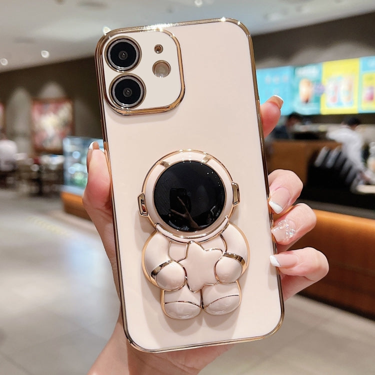 Embrace Stars Electroplating Astronaut Holder Phone Case, For iPhone X / XS, For iPhone XR, For iPhone XS Max, For iPhone 7 Plus / 8 Plus