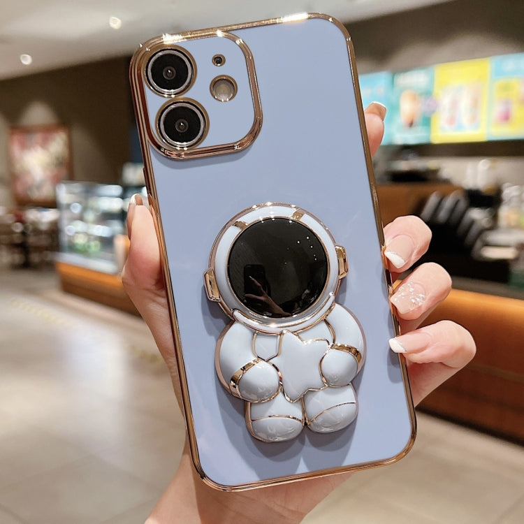 Embrace Stars Electroplating Astronaut Holder Phone Case, For iPhone X / XS, For iPhone XR, For iPhone XS Max, For iPhone 7 Plus / 8 Plus