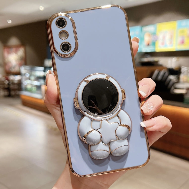 Embrace Stars Electroplating Astronaut Holder Phone Case