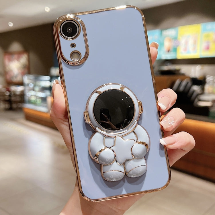 Embrace Stars Electroplating Astronaut Holder Phone Case