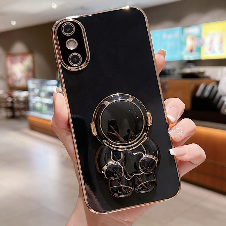 Embrace Stars Electroplating Astronaut Holder Phone Case