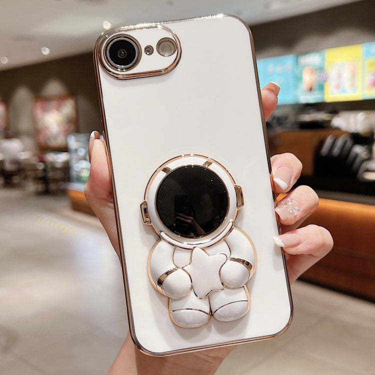 Embrace Stars Electroplating Astronaut Holder Phone Case, For iPhone 13 mini, For iPhone 12, For iPhone 12 Pro Max, For iPhone 12 Pro