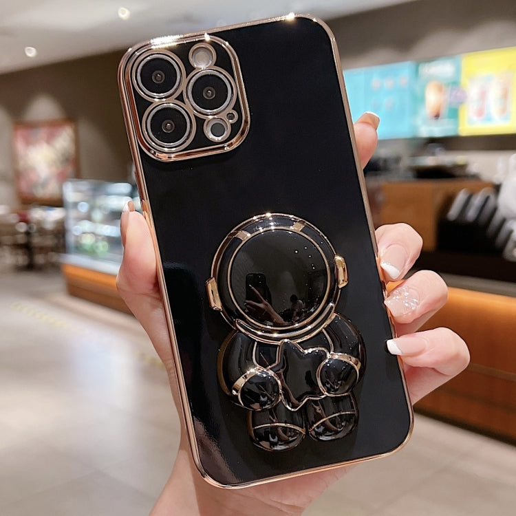 Embrace Stars Electroplating Astronaut Holder Phone Case, For iPhone X / XS, For iPhone XR, For iPhone XS Max, For iPhone 7 Plus / 8 Plus