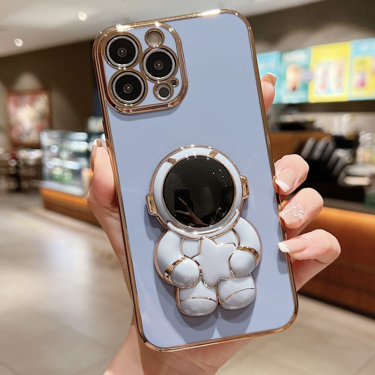 Embrace Stars Electroplating Astronaut Holder Phone Case, For iPhone X / XS, For iPhone XR, For iPhone XS Max, For iPhone 7 Plus / 8 Plus