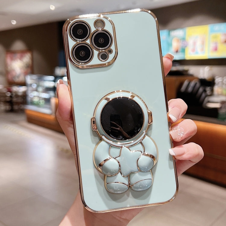 Embrace Stars Electroplating Astronaut Holder Phone Case, For iPhone X / XS, For iPhone XR, For iPhone XS Max, For iPhone 7 Plus / 8 Plus