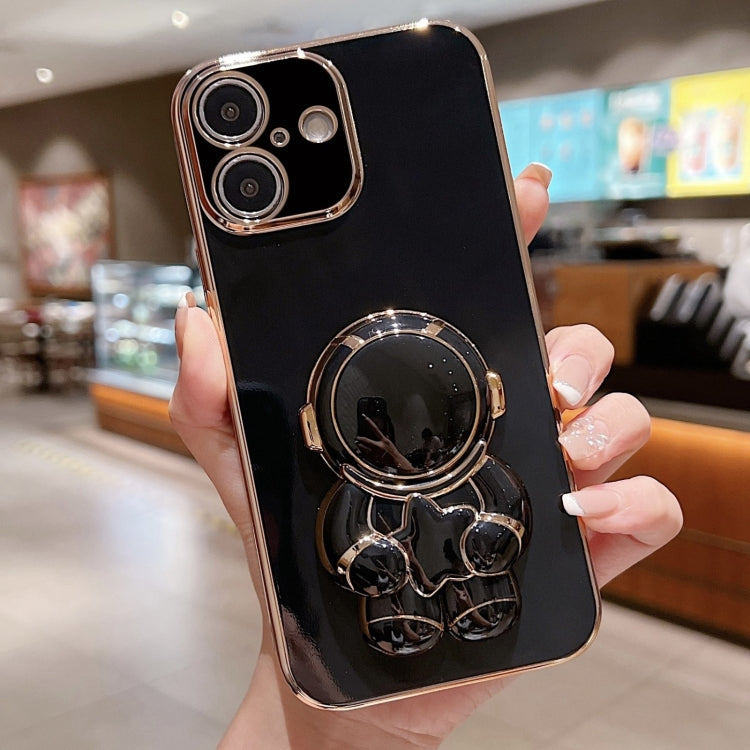 Embrace Stars Electroplating Astronaut Holder Phone Case, For iPhone 14 Plus, For iPhone 14, For iPhone 14 Pro, For iPhone 14 Pro Max