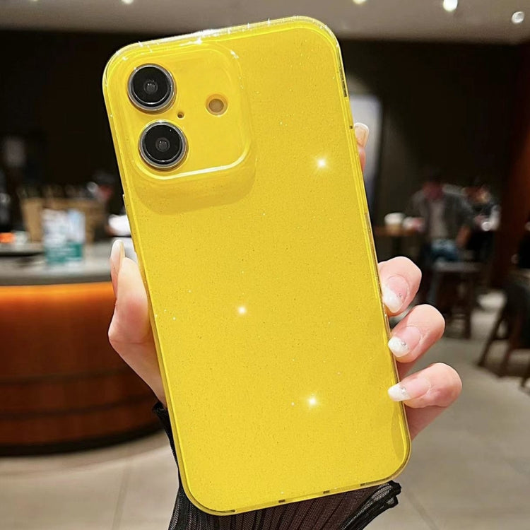 Jelly Glitter Solid Color TPU Phone Case, For iPhone 16 Plus, For iPhone 16