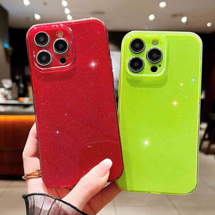 Jelly Glitter Solid Color TPU Phone Case, For iPhone 16 Plus, For iPhone 16