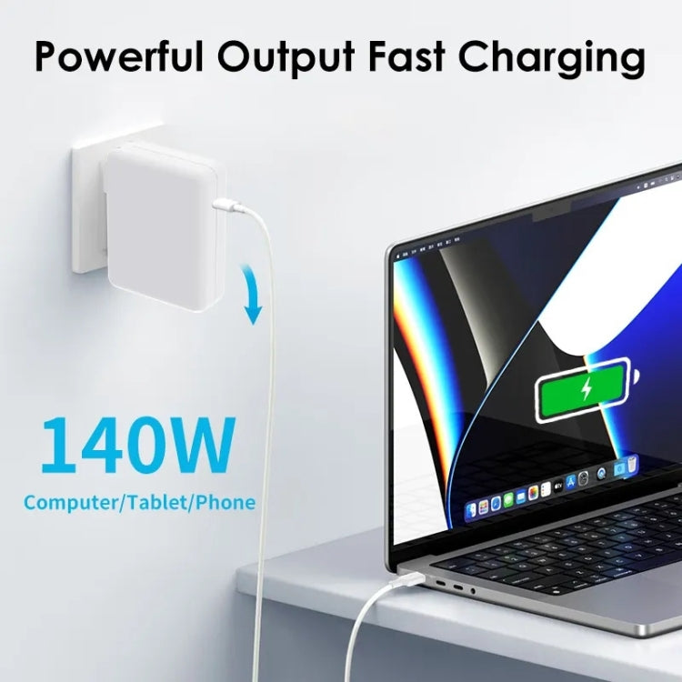 140W USB-C PD Power Adapter with Type-C to Magsafe3 Magnetic Charging Cable, Length: 2 m, EU Plug, US Plug, UK Plug, AU Plug