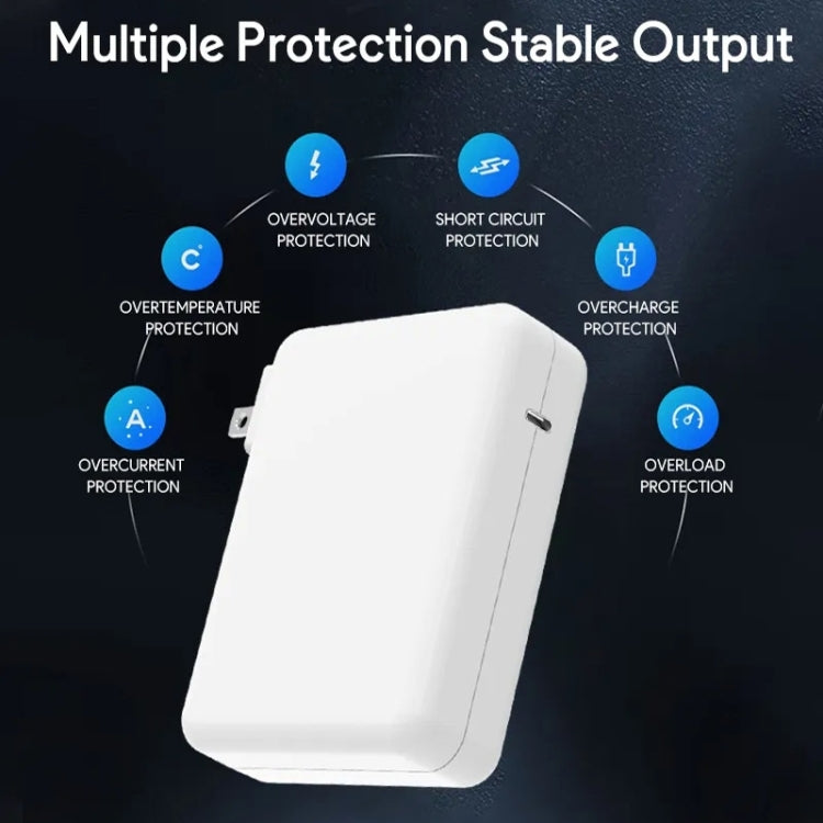 140W USB-C PD Power Adapter with Type-C to Magsafe3 Magnetic Charging Cable, Length: 2 m, EU Plug, US Plug, UK Plug, AU Plug