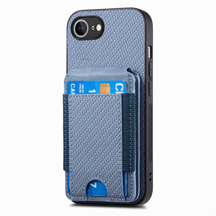 Carbon Fiber Vertical Flip Wallet Stand Phone Case, For iPhone 16e, For iPhone 16 Pro Max, For iPhone 16 Pro, For iPhone 16 Plus