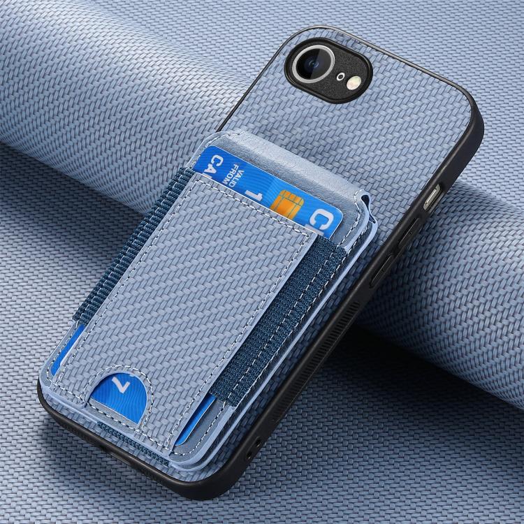 Carbon Fiber Vertical Flip Wallet Stand Phone Case, For iPhone 16e, For iPhone 16 Pro Max, For iPhone 16 Pro, For iPhone 16 Plus