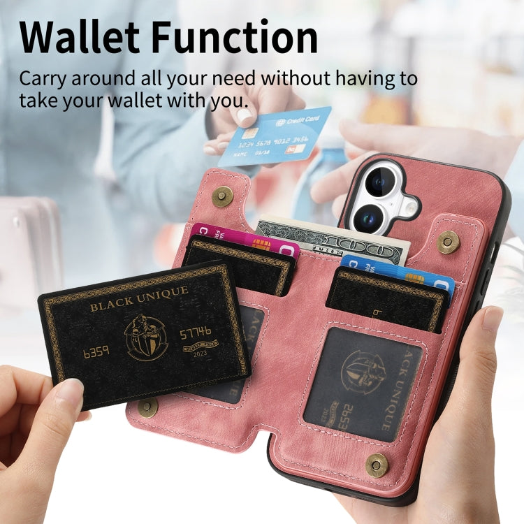 Retro Leather Zipper Wallet Back Phone Case, For iPhone 16, For iPhone 14 Plus, For iPhone 14, For iPhone 14 Pro