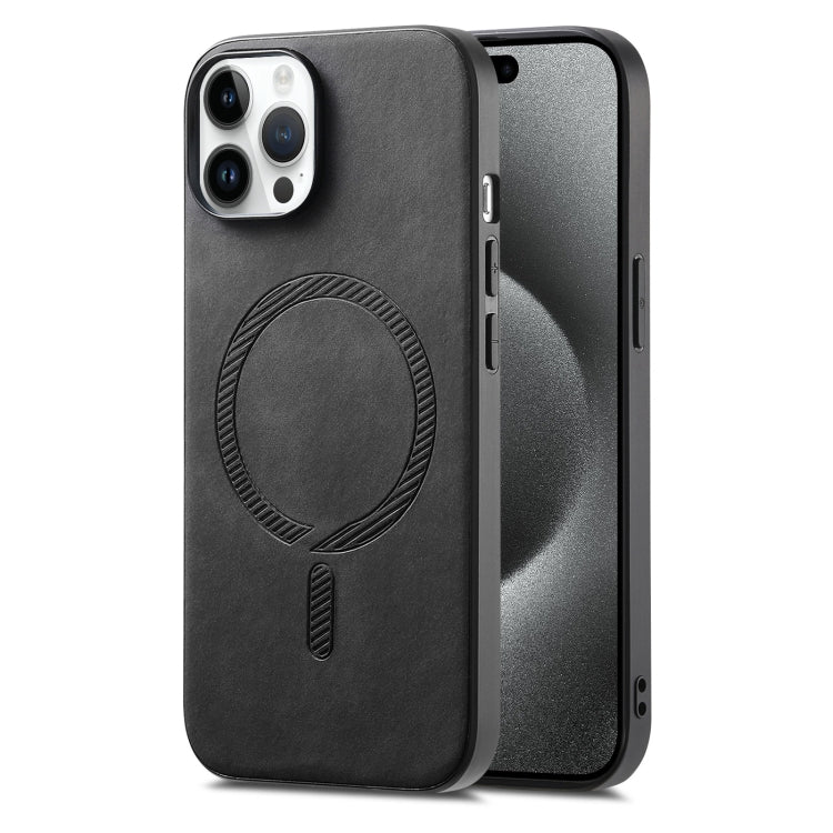 Solid Color Retro Magsafe PU Back Cover Phone Case, For iPhone 14 Plus, For iPhone 14, For iPhone 14 Pro