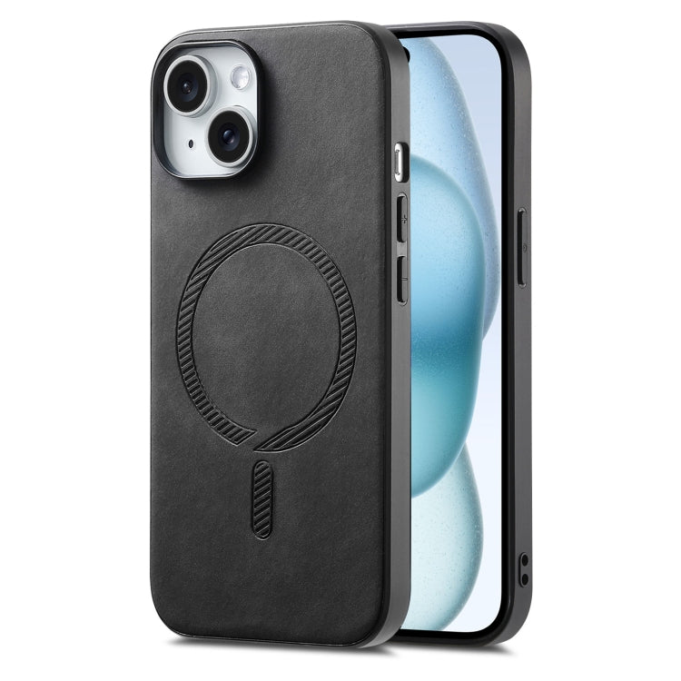 Solid Color Retro Magsafe PU Back Cover Phone Case, For iPhone 14 Plus, For iPhone 14, For iPhone 14 Pro