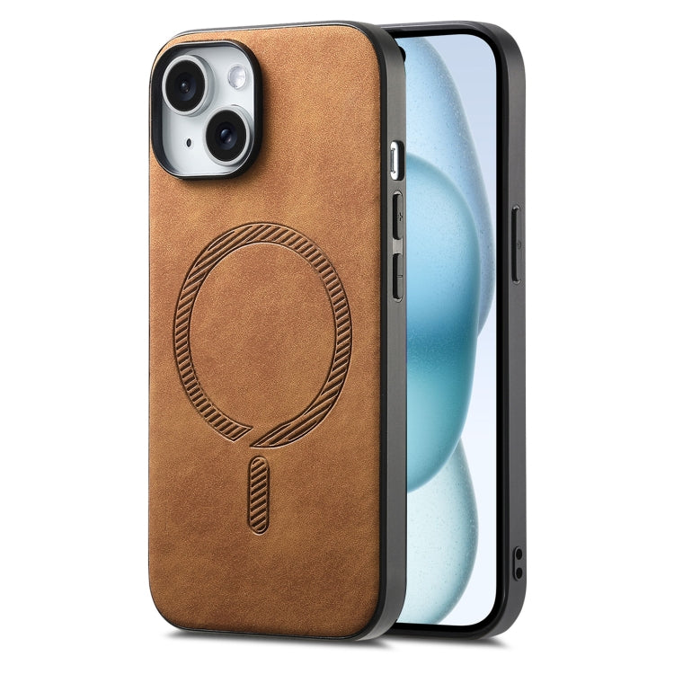 Solid Color Retro Magsafe PU Back Cover Phone Case, For iPhone 14 Pro Max, For iPhone 13 Pro Max, For iPhone 13 Pro