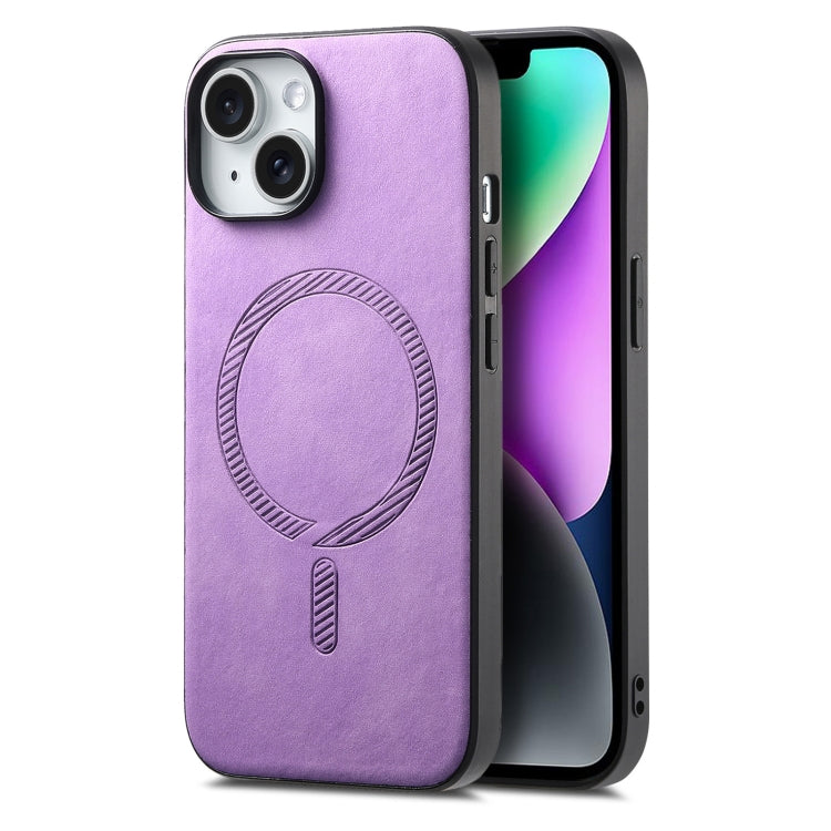 Solid Color Retro Magsafe PU Back Cover Phone Case, For iPhone 14 Pro Max, For iPhone 13 Pro Max, For iPhone 13 Pro