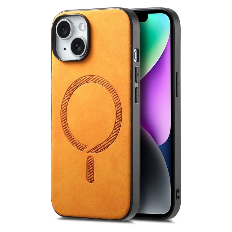 Solid Color Retro Magsafe PU Back Cover Phone Case, For iPhone 14 Pro Max, For iPhone 13 Pro Max, For iPhone 13 Pro