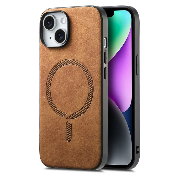 Solid Color Retro Magsafe PU Back Cover Phone Case, For iPhone 14 Pro Max, For iPhone 13 Pro Max, For iPhone 13 Pro