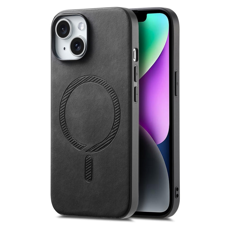 Solid Color Retro Magsafe PU Back Cover Phone Case, For iPhone 14 Pro Max, For iPhone 13 Pro Max, For iPhone 13 Pro
