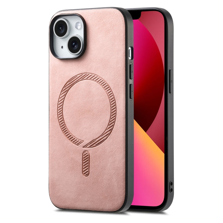 Solid Color Retro Magsafe PU Back Cover Phone Case, For iPhone 12 Pro, For iPhone 11 Pro Max, For iPhone 11