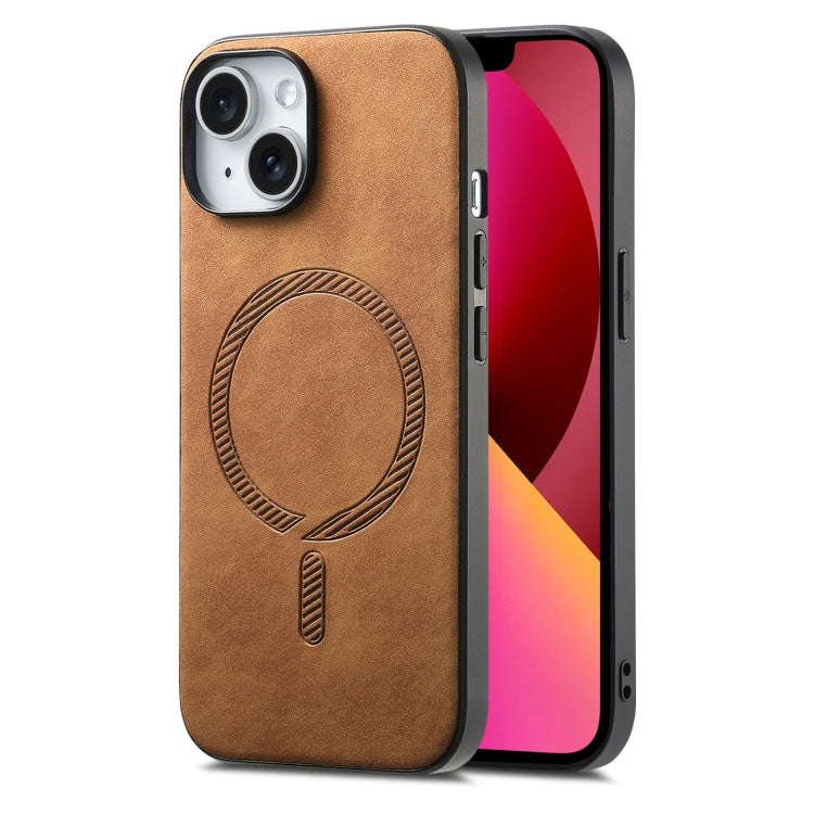Solid Color Retro Magsafe PU Back Cover Phone Case, For iPhone 12 Pro, For iPhone 11 Pro Max, For iPhone 11