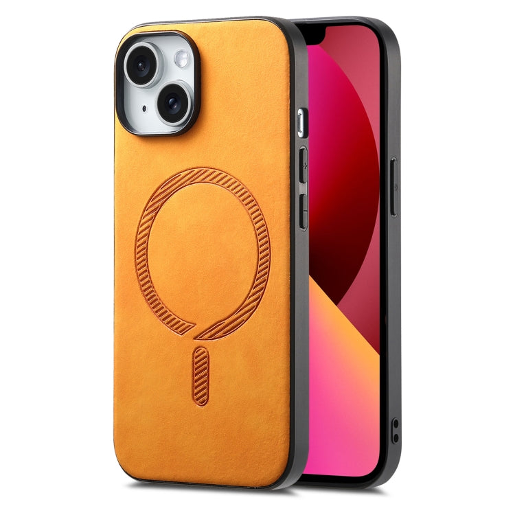 Solid Color Retro Magsafe PU Back Cover Phone Case, For iPhone 12 Pro, For iPhone 11 Pro Max, For iPhone 11