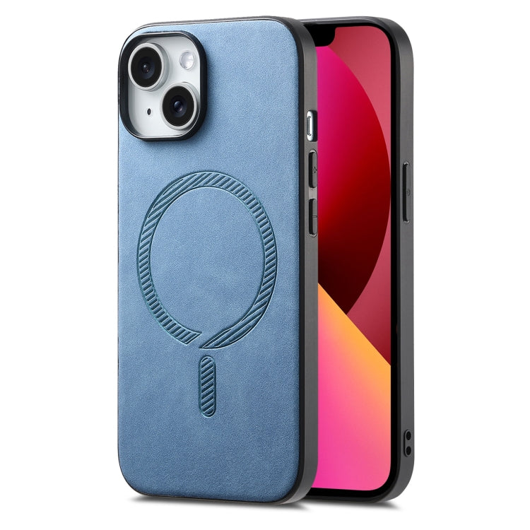 Solid Color Retro Magsafe PU Back Cover Phone Case, For iPhone 12 Pro, For iPhone 11 Pro Max, For iPhone 11