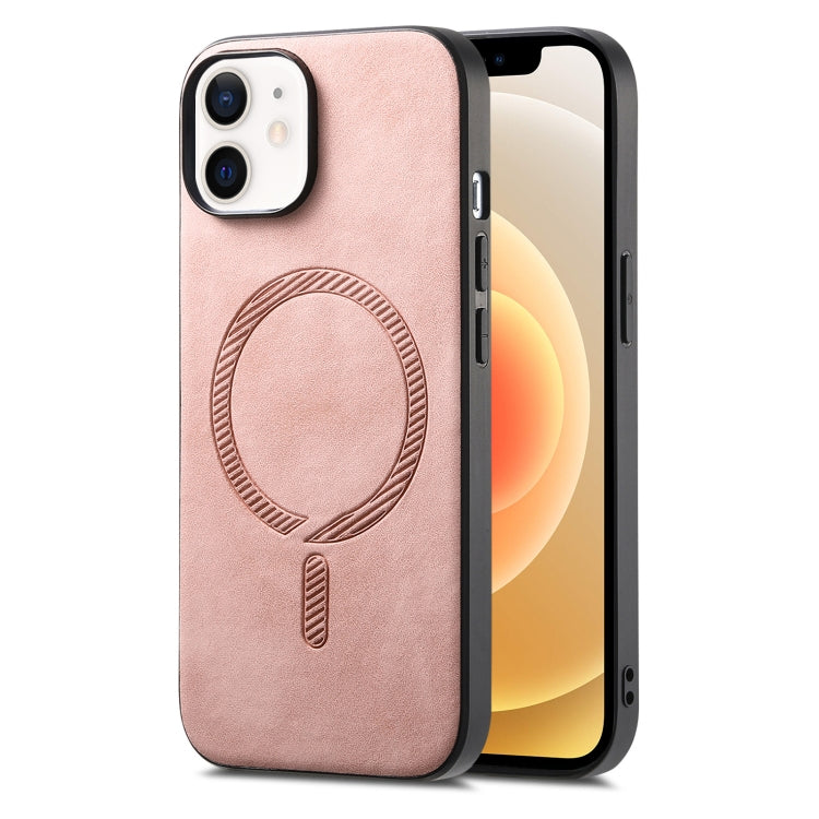 Solid Color Retro Magsafe PU Back Cover Phone Case, For iPhone 11 Pro, For iPhone XS Max, For iPhone 7 / 8 / SE 2022