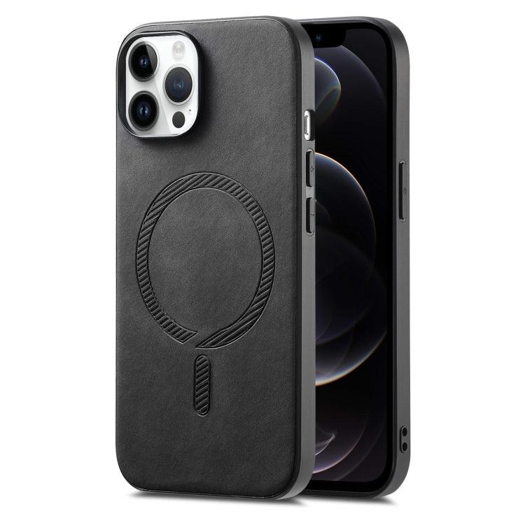 Solid Color Retro Magsafe PU Back Cover Phone Case, For iPhone 11 Pro, For iPhone XS Max, For iPhone 7 / 8 / SE 2022