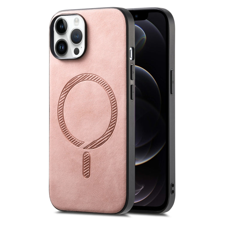 Solid Color Retro Magsafe PU Back Cover Phone Case, For iPhone 11 Pro, For iPhone XS Max, For iPhone 7 / 8 / SE 2022