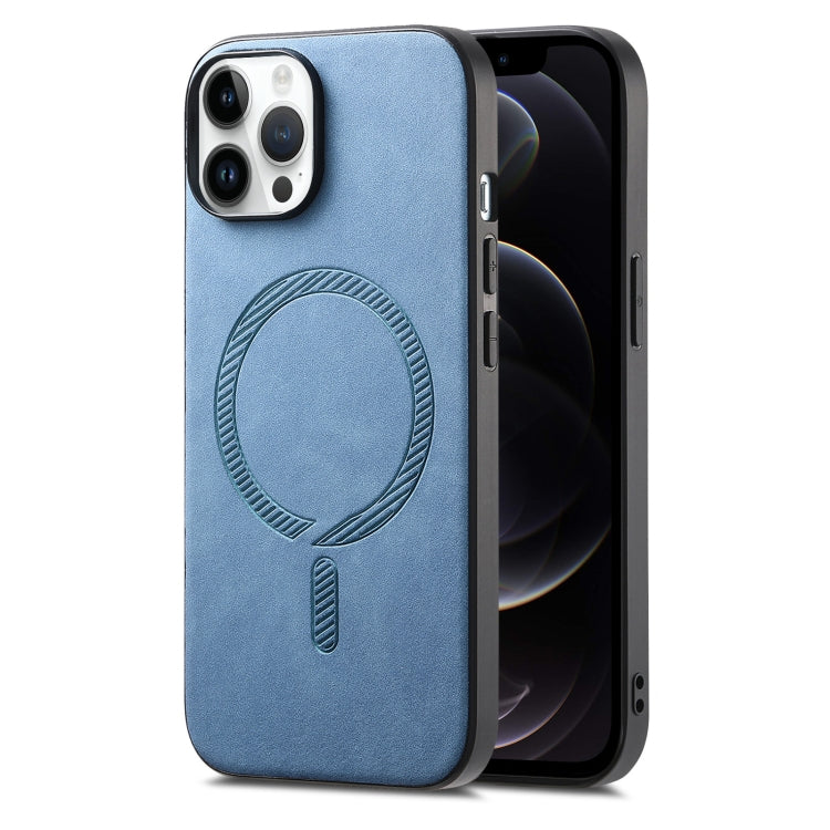 Solid Color Retro Magsafe PU Back Cover Phone Case, For iPhone 11 Pro, For iPhone XS Max, For iPhone 7 / 8 / SE 2022