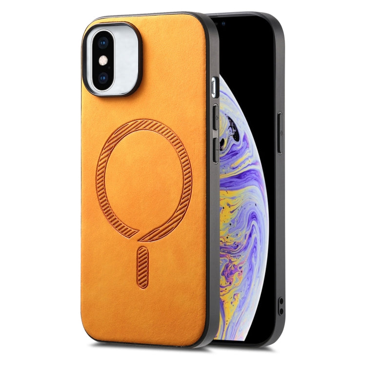Solid Color Retro Magsafe PU Back Cover Phone Case, For iPhone XR, For iPhone XS Max, For iPhone 7 Plus / 8 Plus