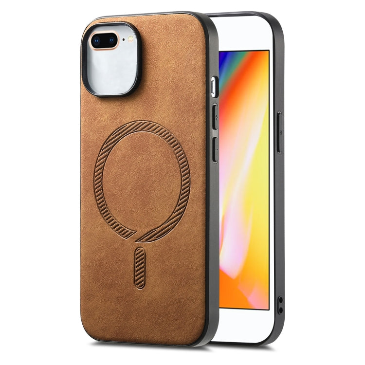 Solid Color Retro Magsafe PU Back Cover Phone Case, For iPhone XR, For iPhone XS Max, For iPhone 7 Plus / 8 Plus