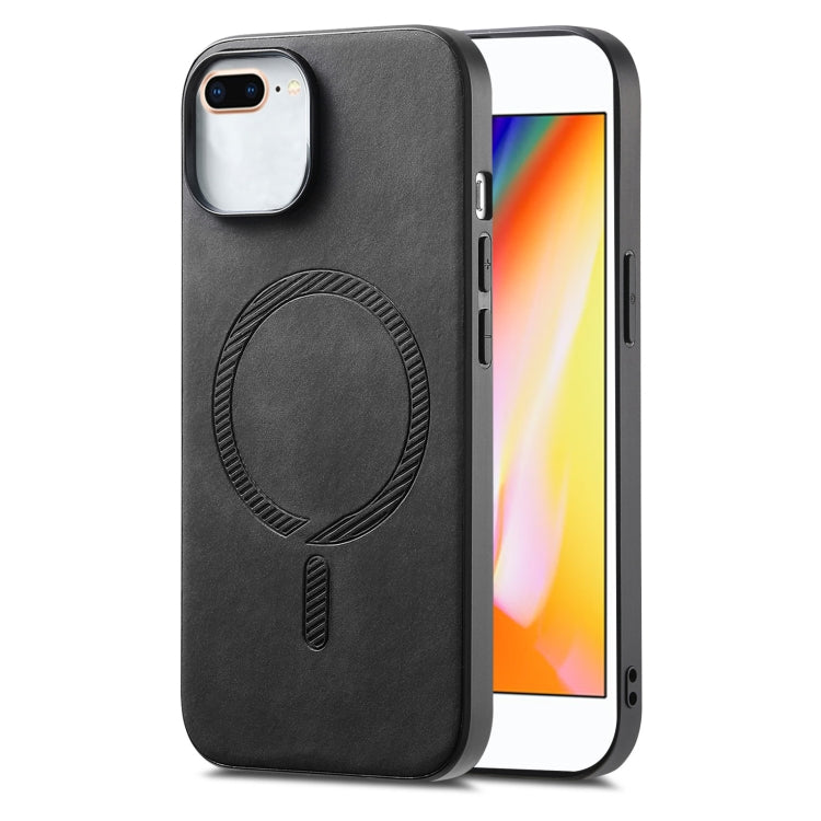 Solid Color Retro Magsafe PU Back Cover Phone Case, For iPhone XR, For iPhone XS Max, For iPhone 7 Plus / 8 Plus