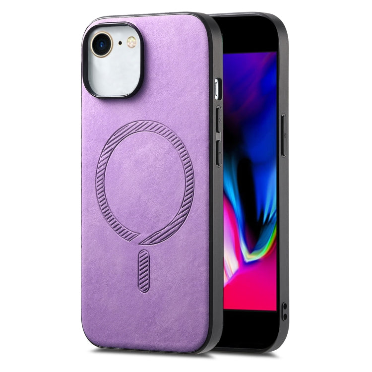 Solid Color Retro Magsafe PU Back Cover Phone Case, For iPhone 13, For iPhone 12, For iPhone 12 Pro Max