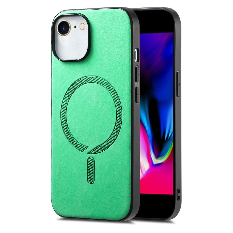 Solid Color Retro Magsafe PU Back Cover Phone Case, For iPhone 13, For iPhone 12, For iPhone 12 Pro Max