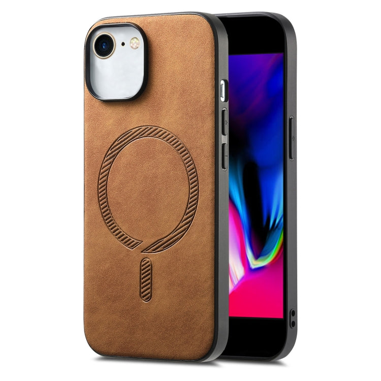 Solid Color Retro Magsafe PU Back Cover Phone Case, For iPhone 13, For iPhone 12, For iPhone 12 Pro Max
