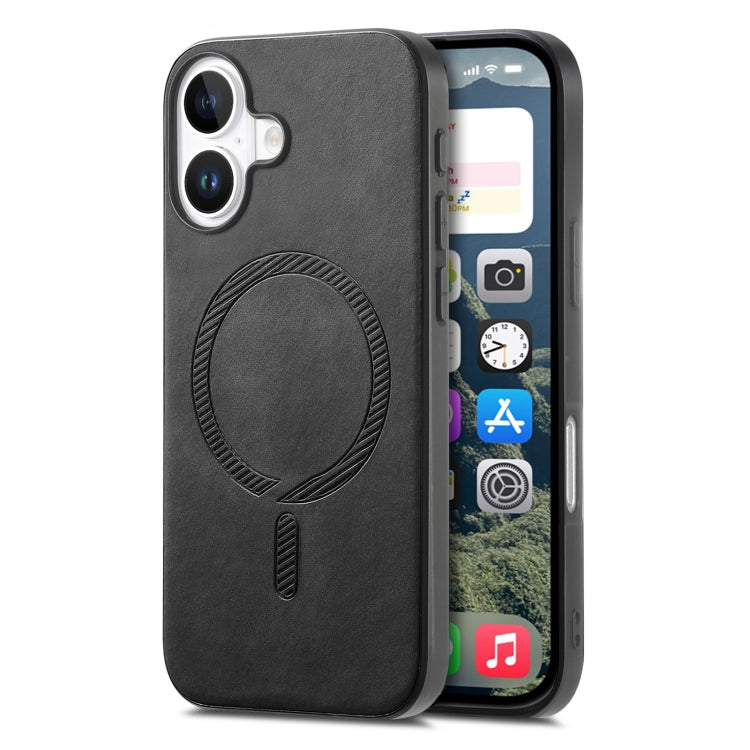 Solid Color Retro Magsafe PU Back Cover Phone Case, For iPhone 15 Pro, For iPhone 15 Plus, For iPhone 15