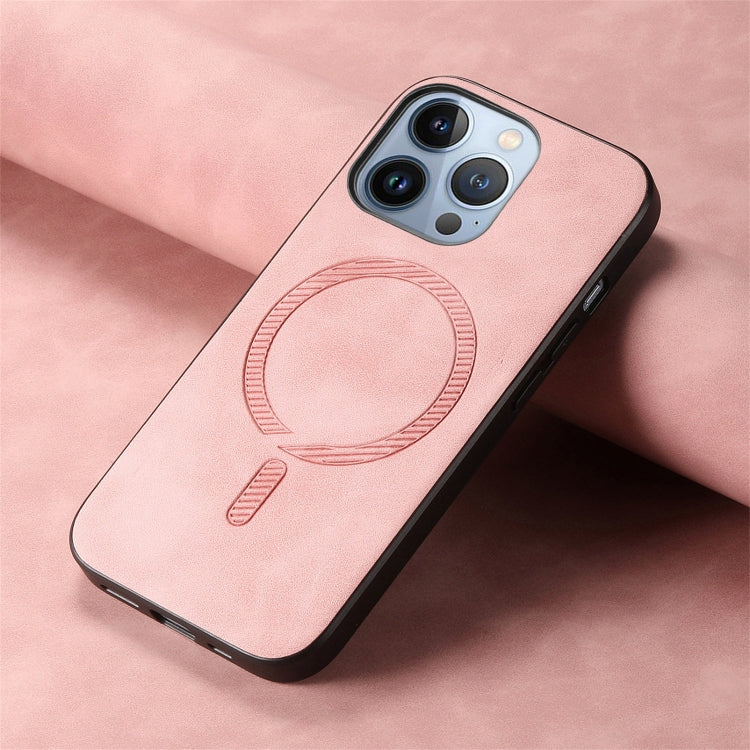 Solid Color Retro Magsafe PU Back Cover Phone Case, For iPhone 15 Pro, For iPhone 15 Plus, For iPhone 15