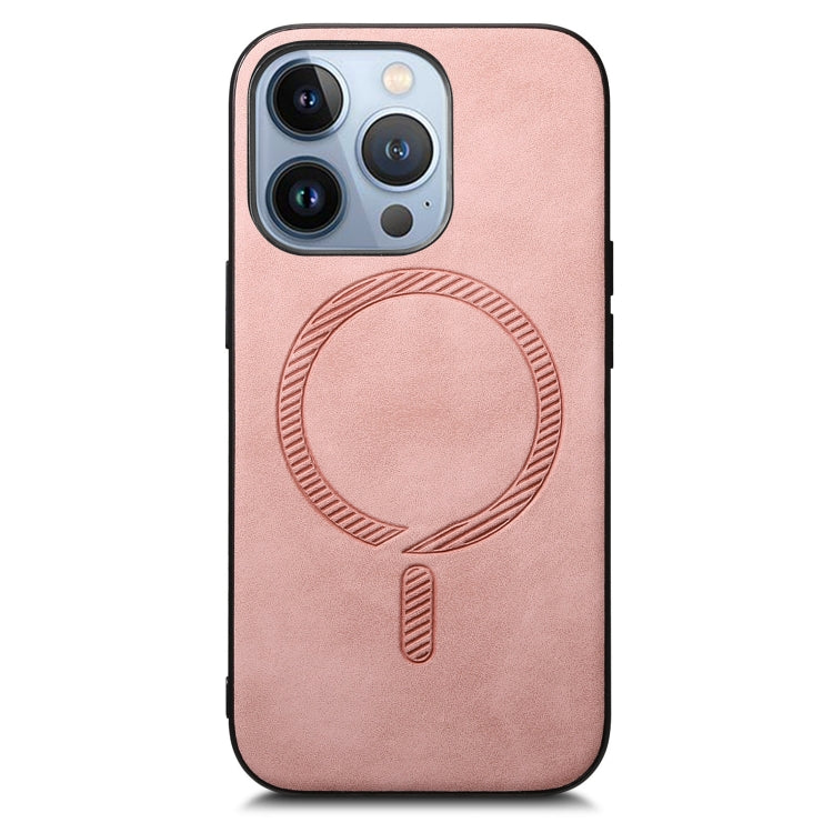 Solid Color Retro Magsafe PU Back Cover Phone Case, For iPhone 15 Pro, For iPhone 15 Plus, For iPhone 15