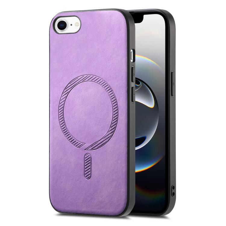 Solid Color Retro Magsafe PU Back Cover Phone Case, For iPhone 16e, For iPhone 16 Pro Max, For iPhone 16 Pro