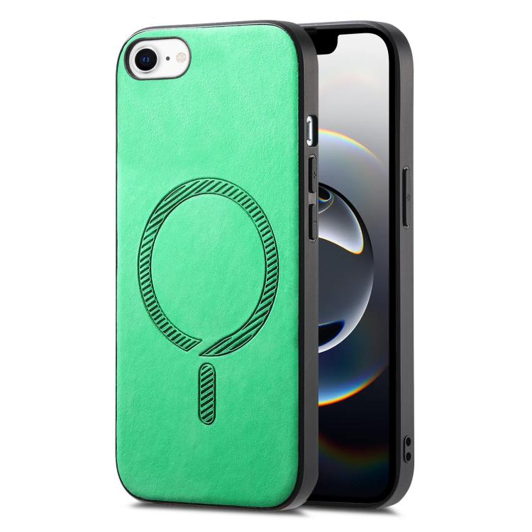 Solid Color Retro Magsafe PU Back Cover Phone Case, For iPhone 16e, For iPhone 16 Pro Max, For iPhone 16 Pro