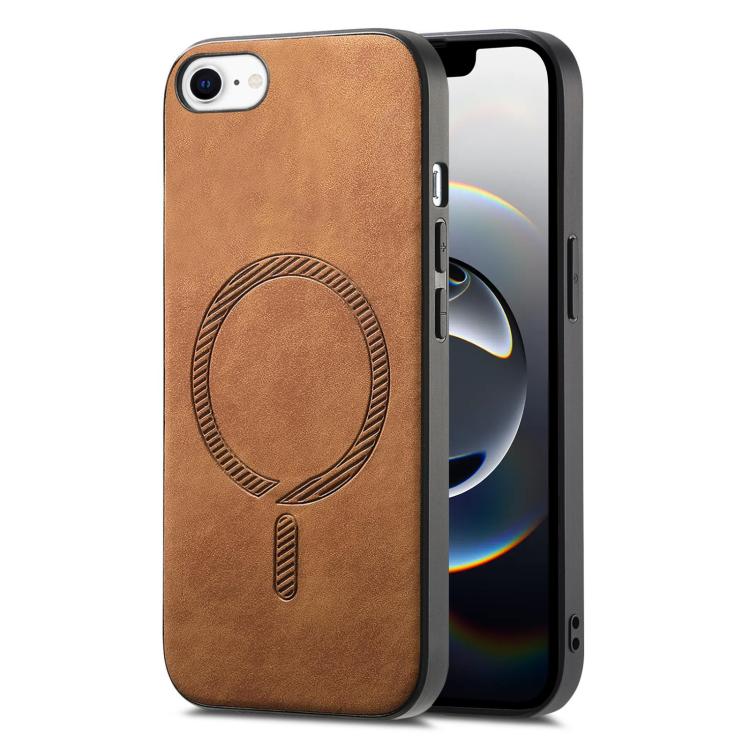 Solid Color Retro Magsafe PU Back Cover Phone Case, For iPhone 16e, For iPhone 16 Pro Max, For iPhone 16 Pro