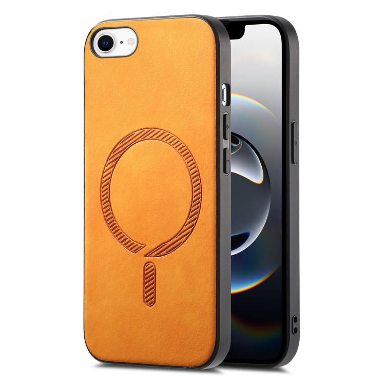Solid Color Retro Magsafe PU Back Cover Phone Case, For iPhone 16e, For iPhone 16 Pro Max, For iPhone 16 Pro